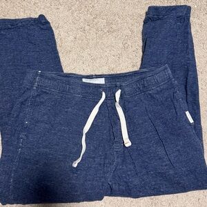Blue Lounge Pants with White Drawstring. Abercrombie & Fitch